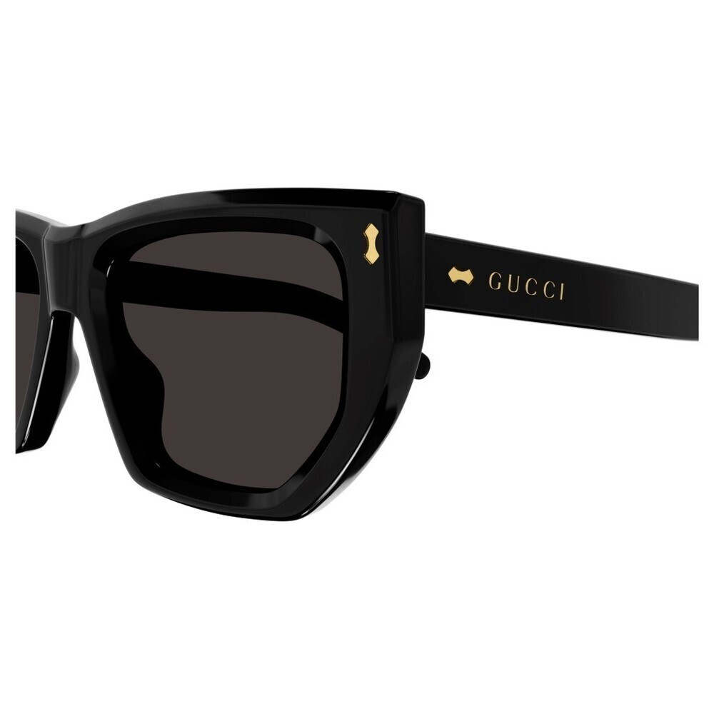 NWT Gucci GG1520S-001 Black Grey 53mm Sunglasses - Picture 4 of 6
